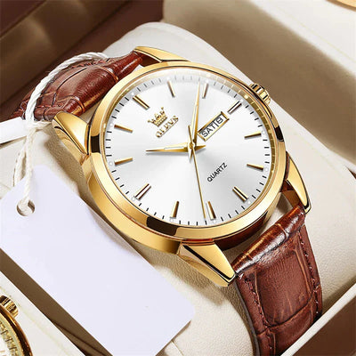 Luxury business leather watch