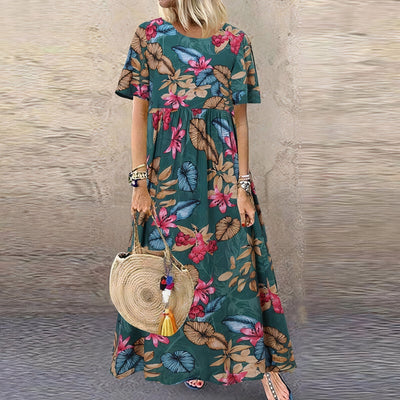Lotte™ Elegant Floral Maxi Dress