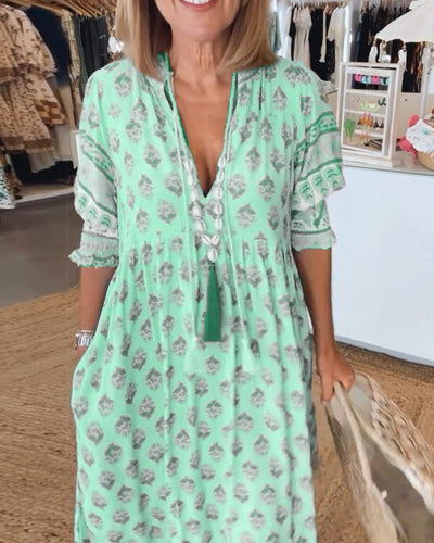 Emma  | Bohemian Tiered Maxi Dress