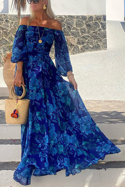 Brianna - Classy Off-shoulder Maxi Dress
