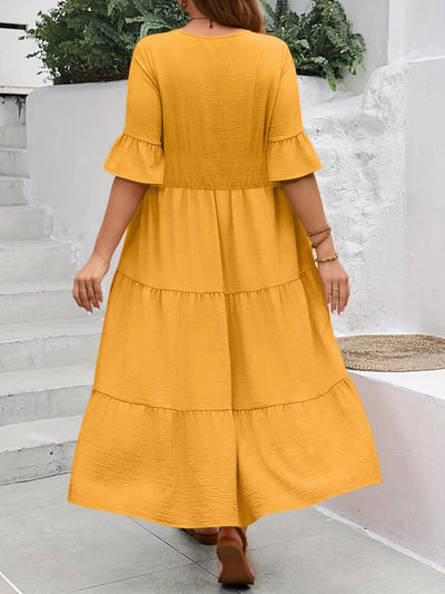 Camila – Plus Size Patchwork Dress