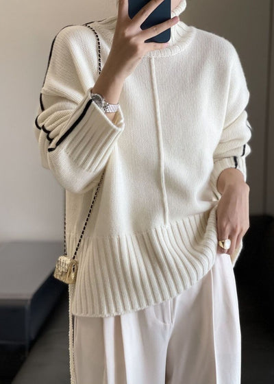 Colette – Cozy Luxe High Collar Pure Wool Knit Sweater