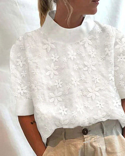 Elina Lace Collar Blouse