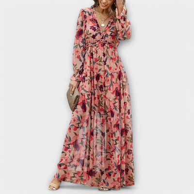 Ella /Elegant SummerFloral Dress