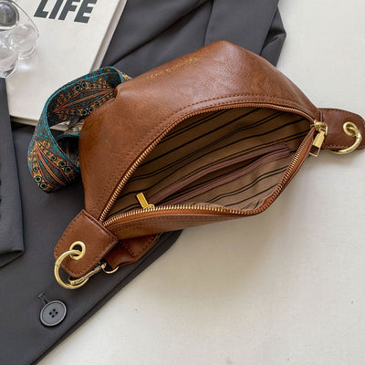 Clara™ - Retro Textured Crossbody Chest Bag