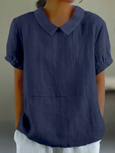 Amalie™ - Easygoing Collared Top