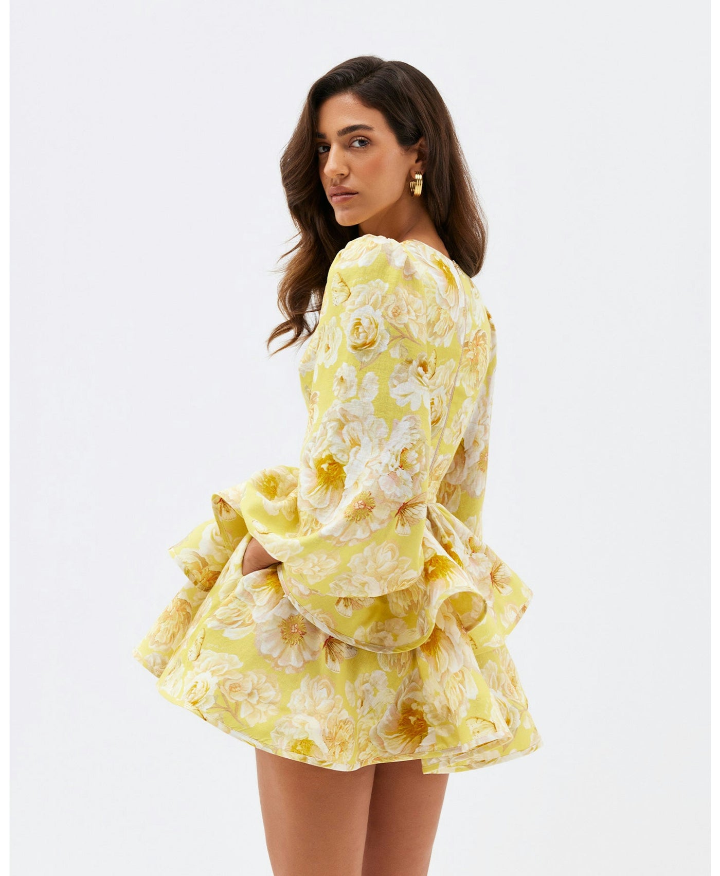 Hailey – Whimsical Ruffle Floral Mini Dress