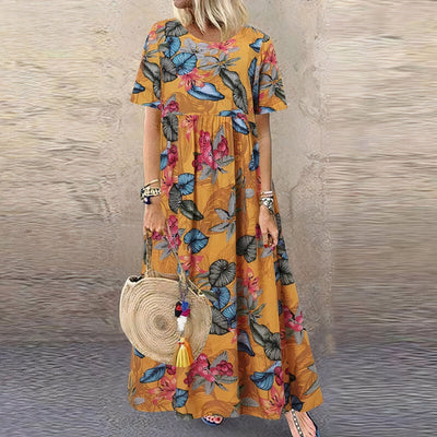 Lotte™ Elegant Floral Maxi Dress