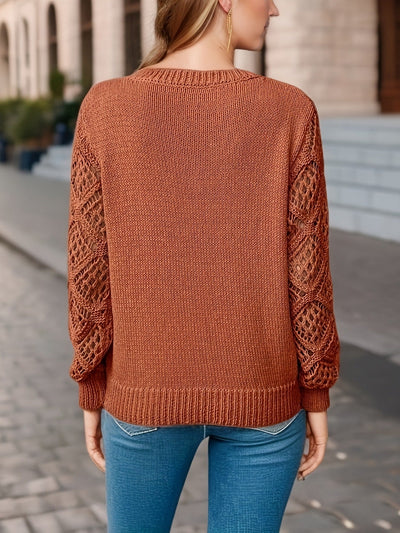 Élodie – Elegant V-neck sweater