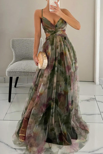 Elara - Graceful Flowing Maxi Dress