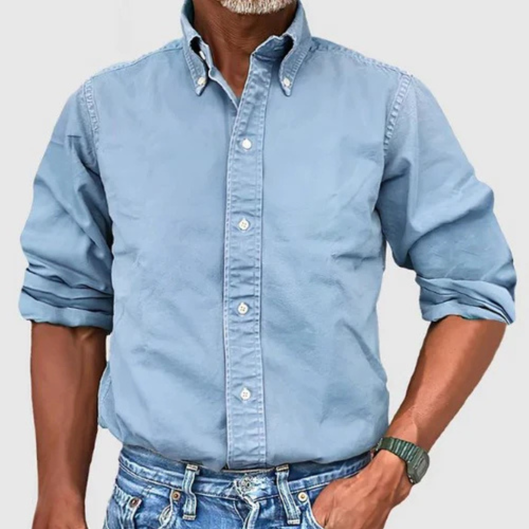 The Matteo™ | Smart Oxford Polo Long Sleeve