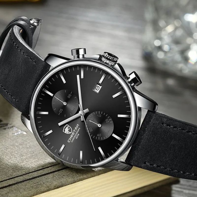 luxury sports quartz watch