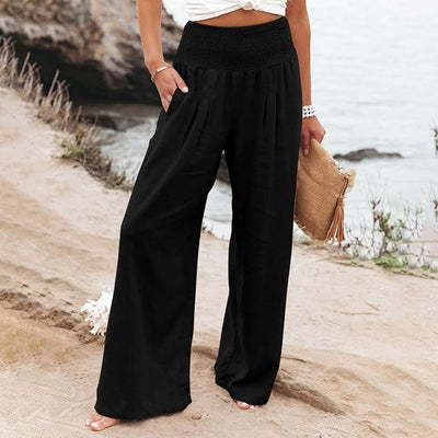 ROSE  | FREYA HIGH-WAIST LOOSE FIT TROUSERS