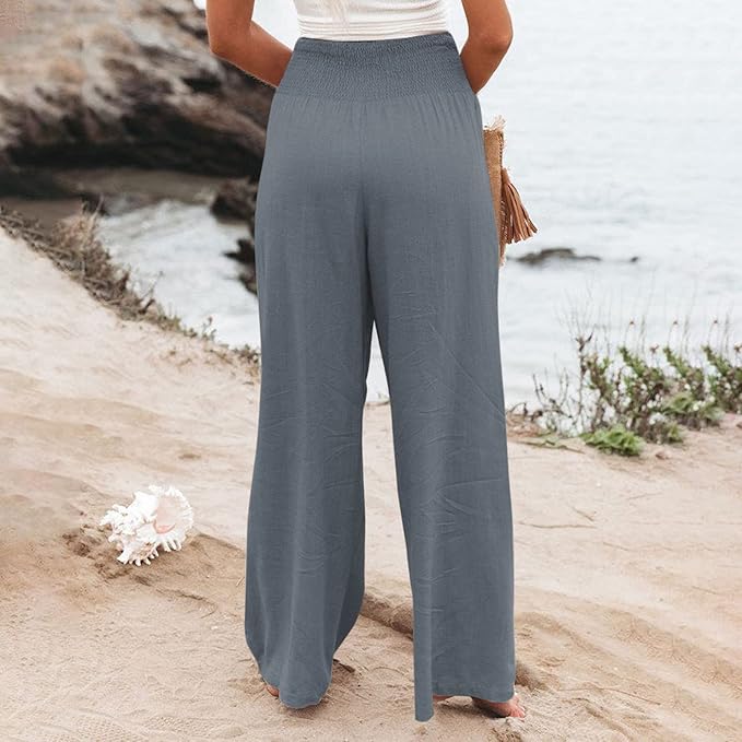 ROSE  | FREYA HIGH-WAIST LOOSE FIT TROUSERS