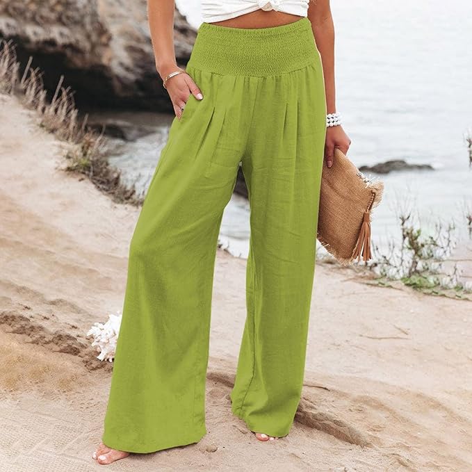 ROSE  | FREYA HIGH-WAIST LOOSE FIT TROUSERS