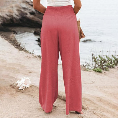 ROSE  | FREYA HIGH-WAIST LOOSE FIT TROUSERS