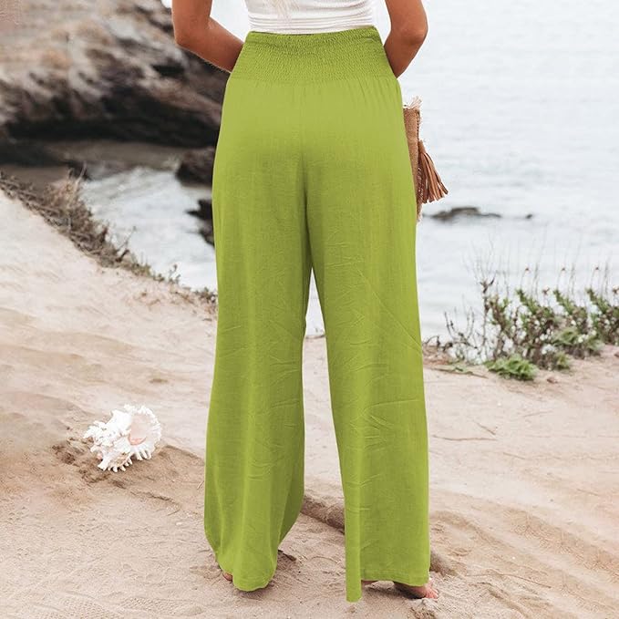 ROSE  | FREYA HIGH-WAIST LOOSE FIT TROUSERS