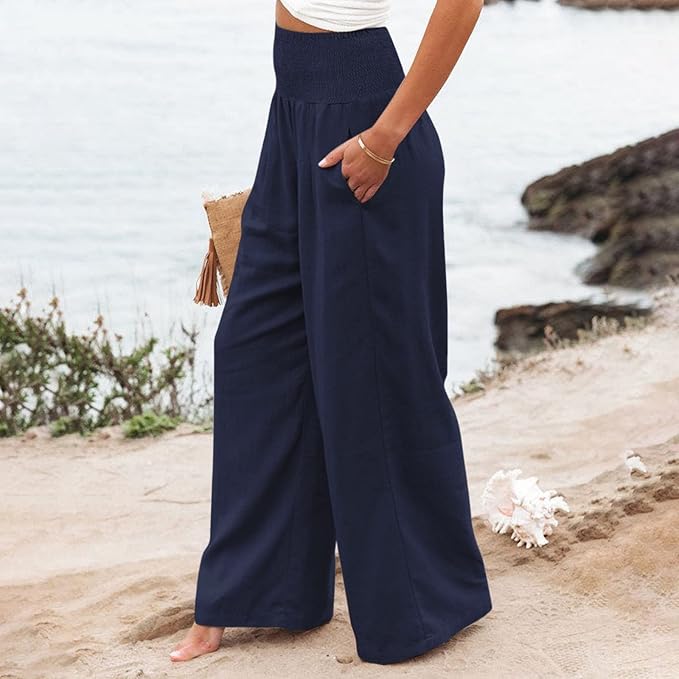 ROSE  | FREYA HIGH-WAIST LOOSE FIT TROUSERS