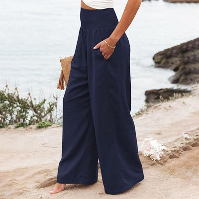 ROSE  | FREYA HIGH-WAIST LOOSE FIT TROUSERS