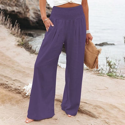 ROSE  | FREYA HIGH-WAIST LOOSE FIT TROUSERS