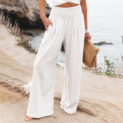 ROSE  | FREYA HIGH-WAIST LOOSE FIT TROUSERS