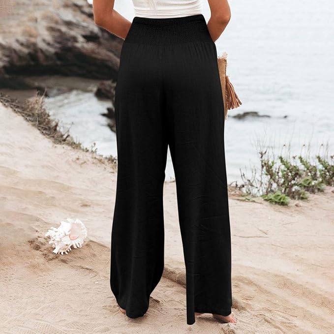 ROSE  | FREYA HIGH-WAIST LOOSE FIT TROUSERS