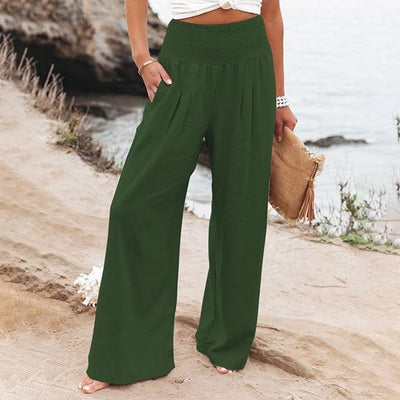 ROSE  | FREYA HIGH-WAIST LOOSE FIT TROUSERS