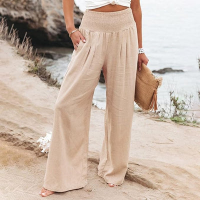 ROSE  | FREYA HIGH-WAIST LOOSE FIT TROUSERS
