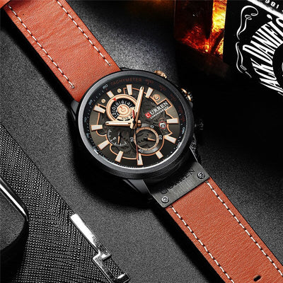 multifunctional quartz watch with calendar