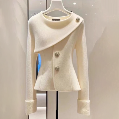 Ava | Asymmetric Buttoned Blazer