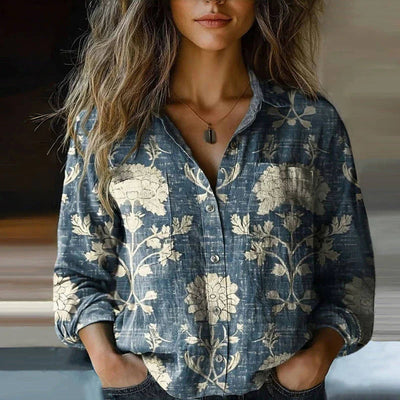 EMMA™ | Vintage Printed Blouse