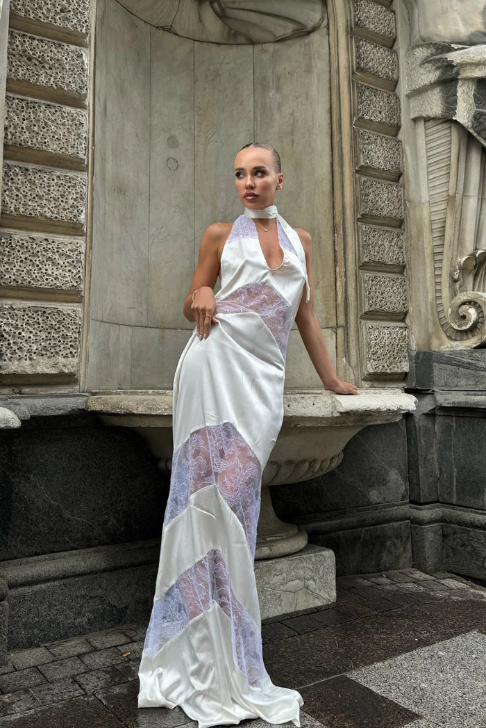 Lara - Delicate Lace Maxi Dress