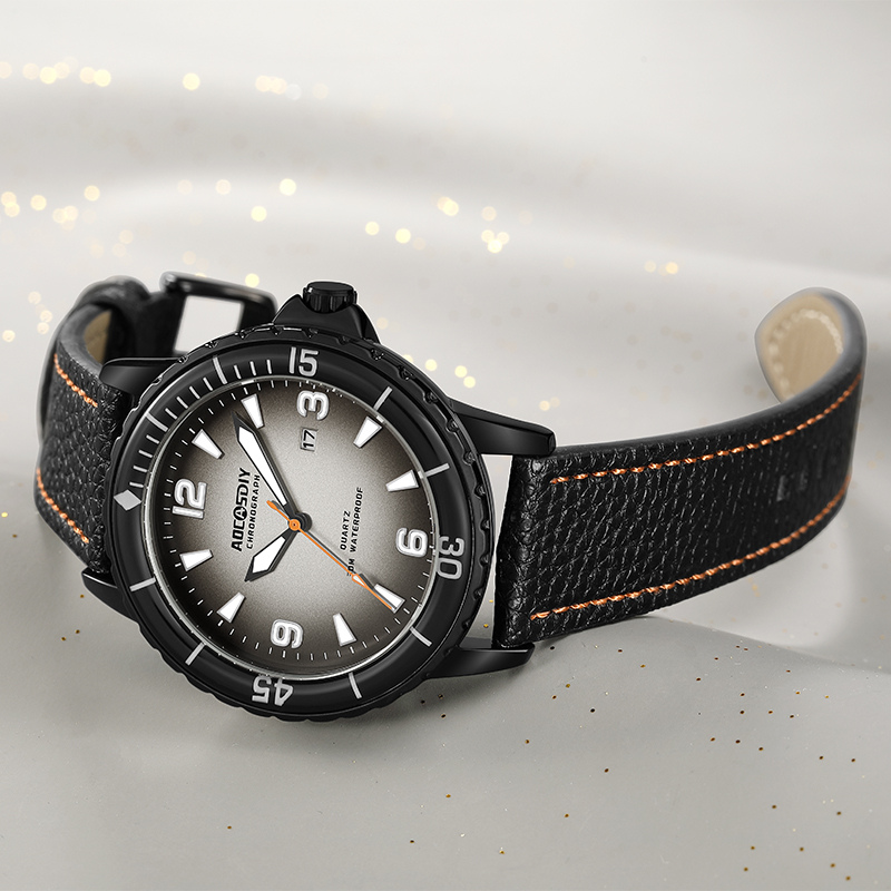 Casual leather watch