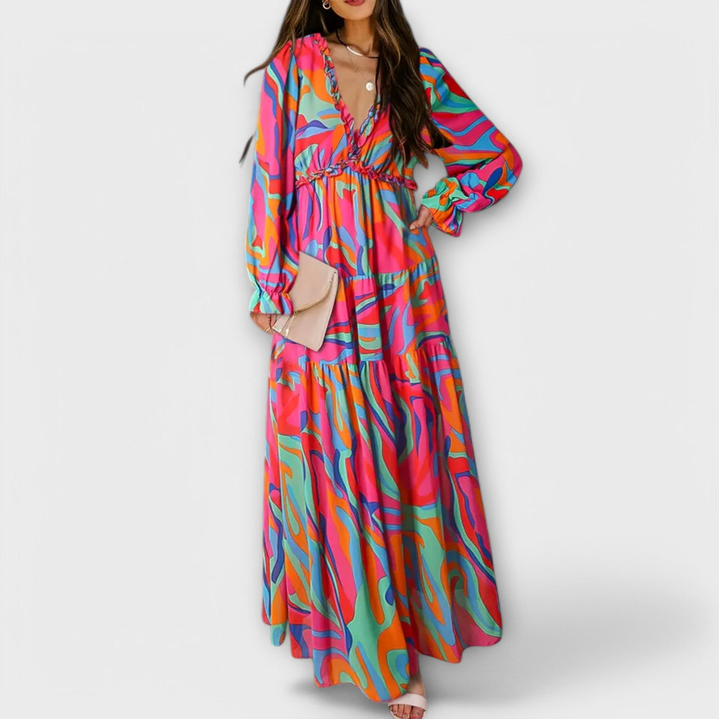 Ella /Elegant SummerFloral Dress