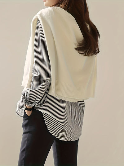 Emma ™  | Classic Striped Button Shirt