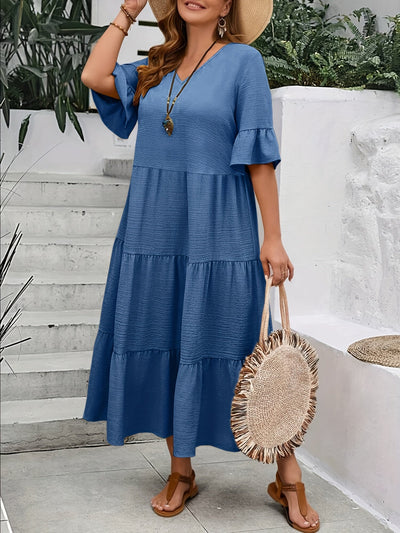Camila – Plus Size Patchwork Dress