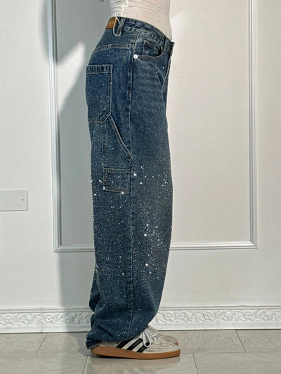 Ellaa |Balloon Carpenter Shine Denim Jeans