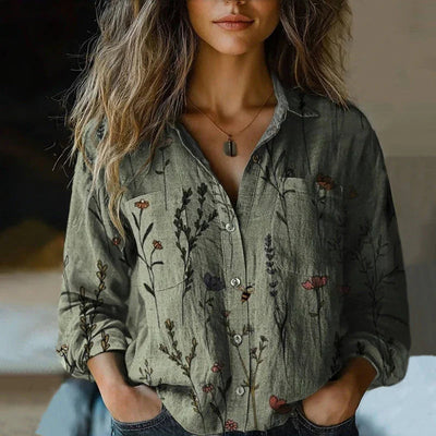 EMMA™ | Vintage Printed Blouse