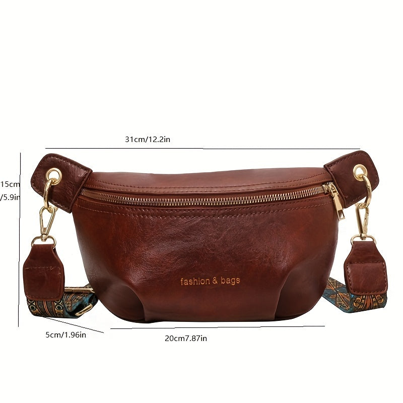 Clara™ - Retro Textured Crossbody Chest Bag