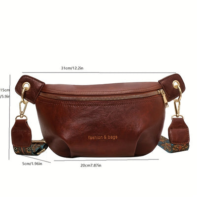 Clara™ - Retro Textured Crossbody Chest Bag