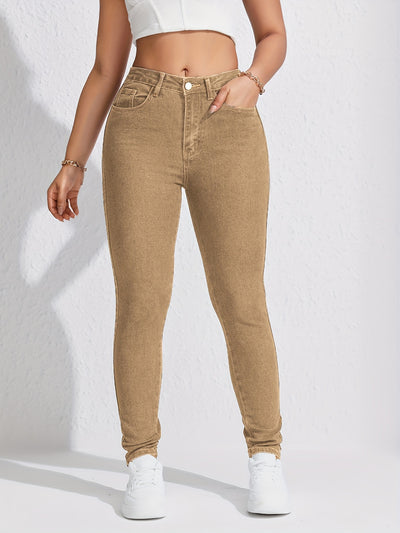 Sophia™ - Slim-Fit Khaki Stretch Jeans