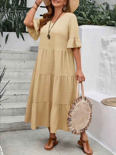 Camila – Plus Size Patchwork Dress