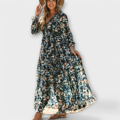 Ella /Elegant SummerFloral Dress