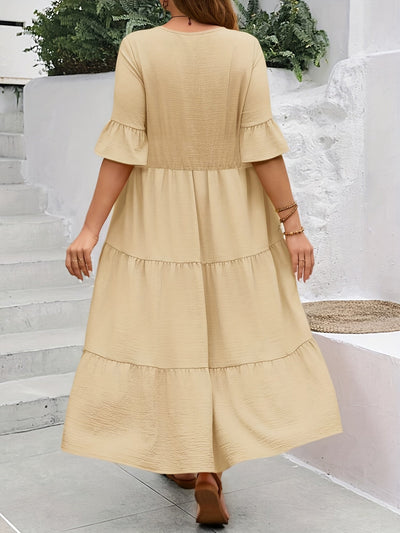 Camila – Plus Size Patchwork Dress