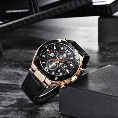 Quartz multifunction sports chronograph watch