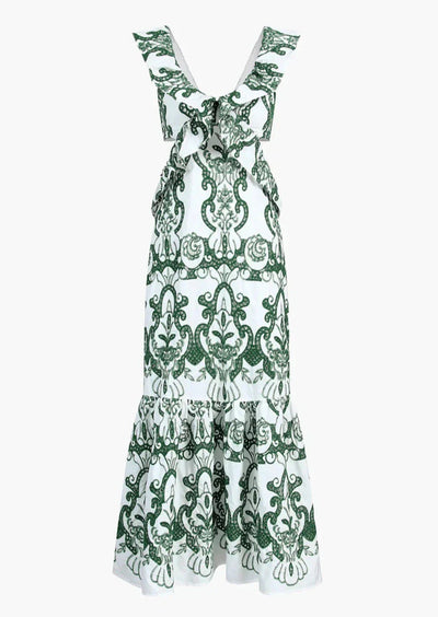 Cassie - Romantic Ruffled Maxi Dress Flowing Romance with Every Step