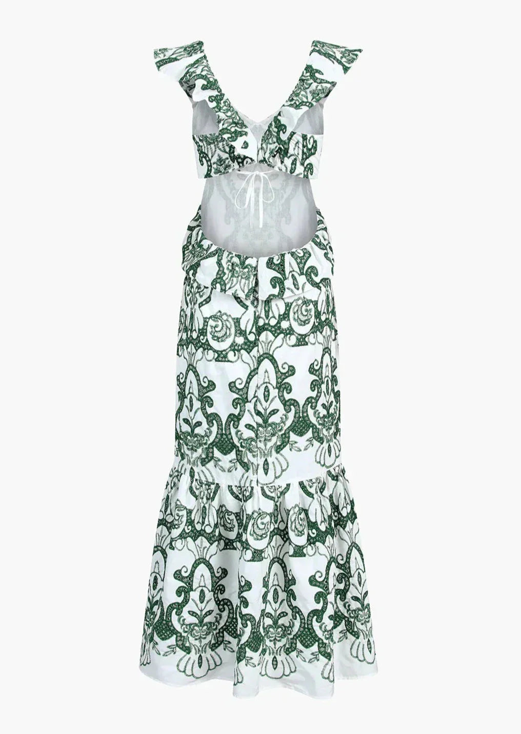 Cassie - Romantic Ruffled Maxi Dress Flowing Romance with Every Step
