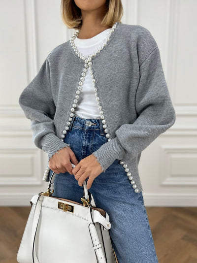 Olivia - Chic Pearl Cardigan