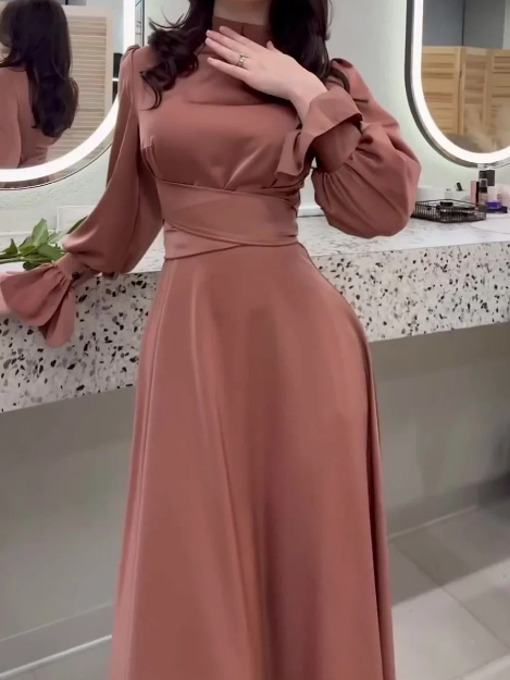 Italian - Satin Maxi Dress