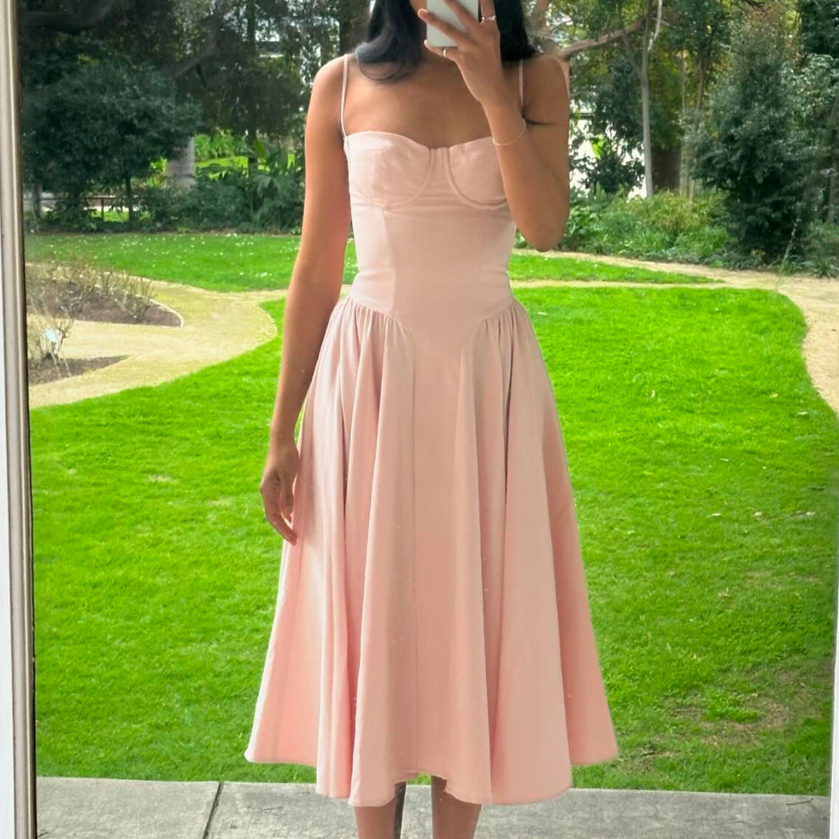 Veronica - Sculpted Bustier Midi Dress Bold Shape, Timeless Elegance